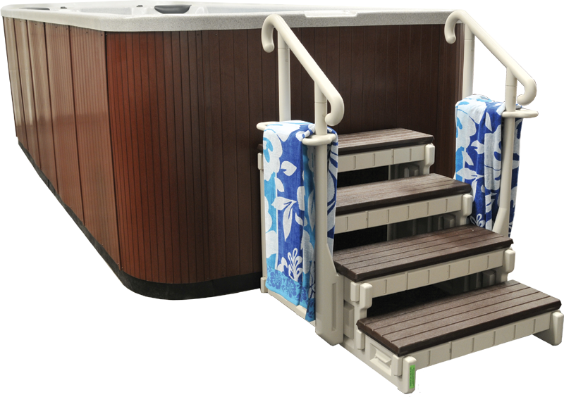 Tampa Swim Max Swim Spas, Maintenance Free Cabinet and Steps!